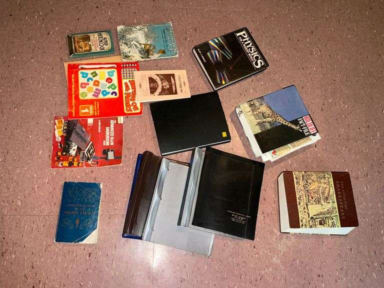 Assortment of textbooks image