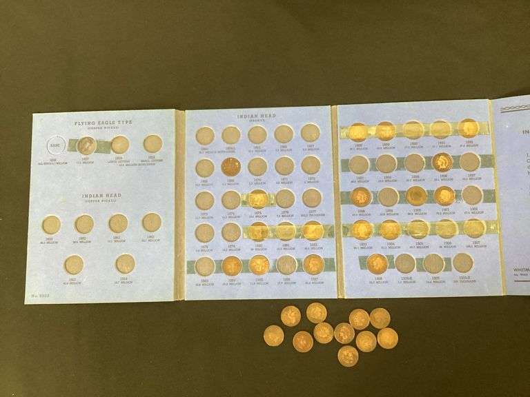 Indian head cent album, not complete image