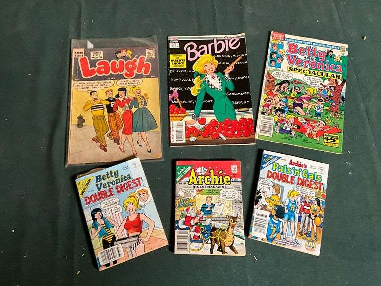Comic books, Archie's, Betty & Veronica, Laugh, Barbie. image