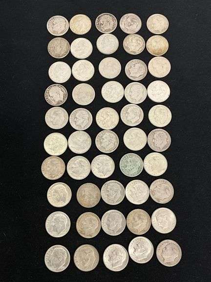 50 Roosevelt silver dimes image