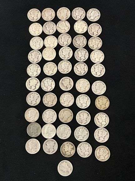51 Mercury silver dimes image