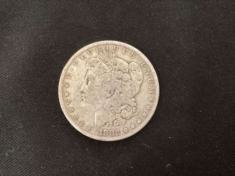 1882 Morgan silver dollar image