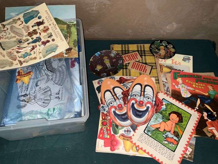 Vintage advertising prints, magazine pages, paper dolls, etc. image