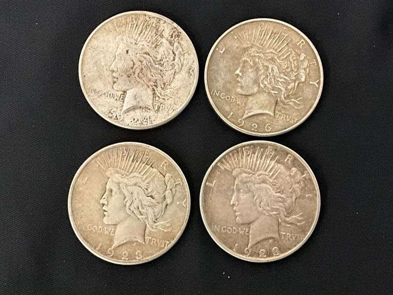 Peace silver dollars image