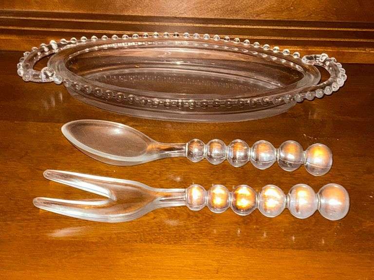 Candlewick oblong serving dish, 13 1/2" L image