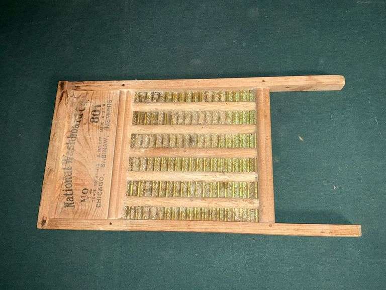 National Washboard Co. No. 801 brass washboard image