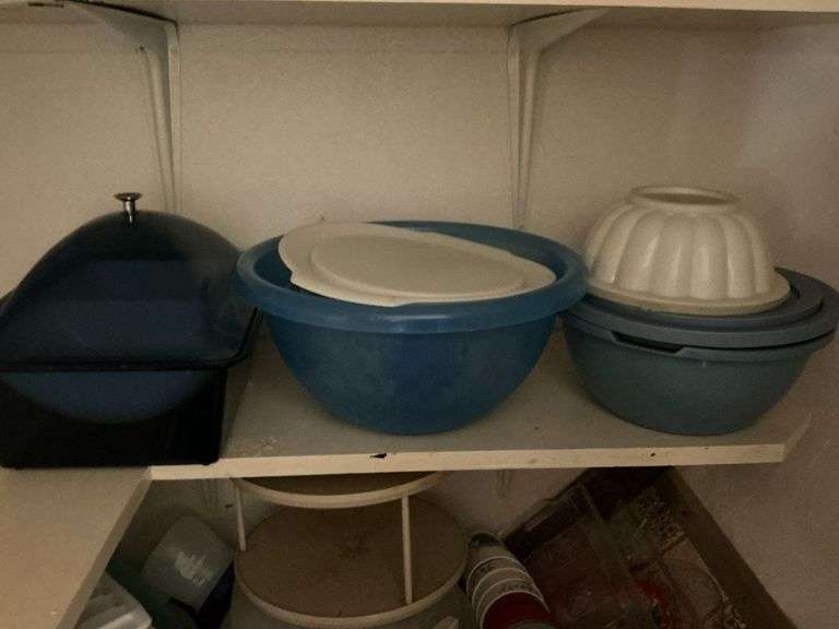 Plasticware, spice jars, pie safe, cake safe, etc. image