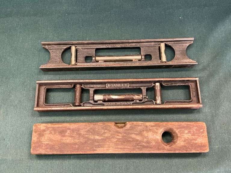 2 Stanley cast iron levels, No. 36 & 12" image