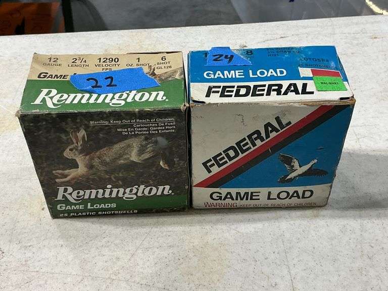 12 gauge shotgun shells 2 3/4" No. 6 Federal & No. 8 Remington image