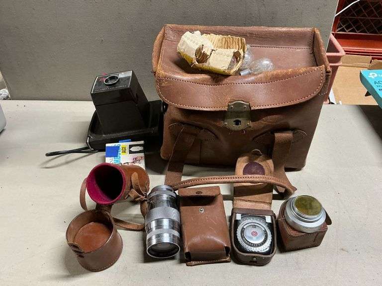 Vintage Canon camera lenses image