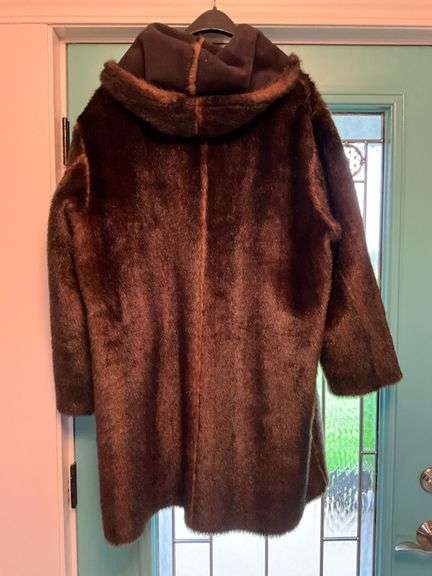 Jones New York hooded women's coat, reversible, size XL image