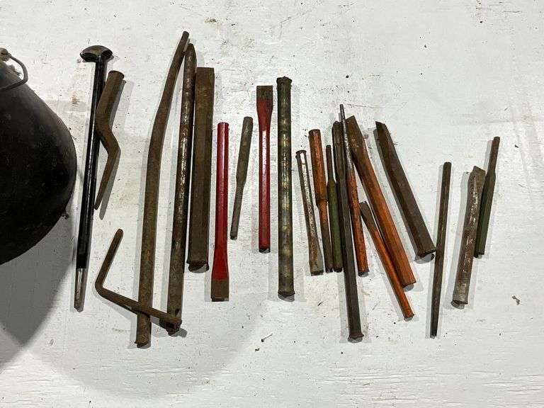 Assortment of larger punches and chisels image