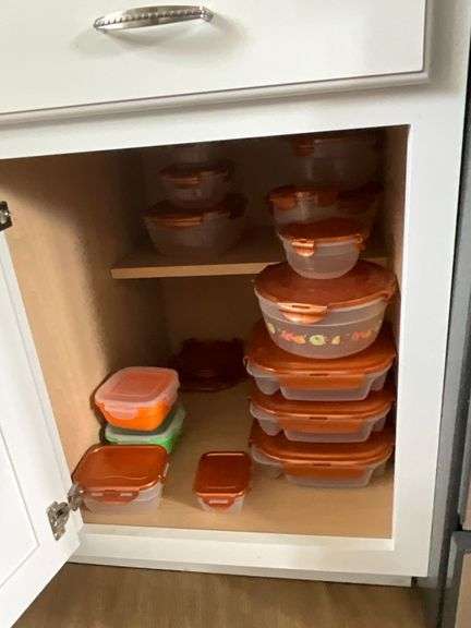 Lock & Lock storage containers, various sizes. image