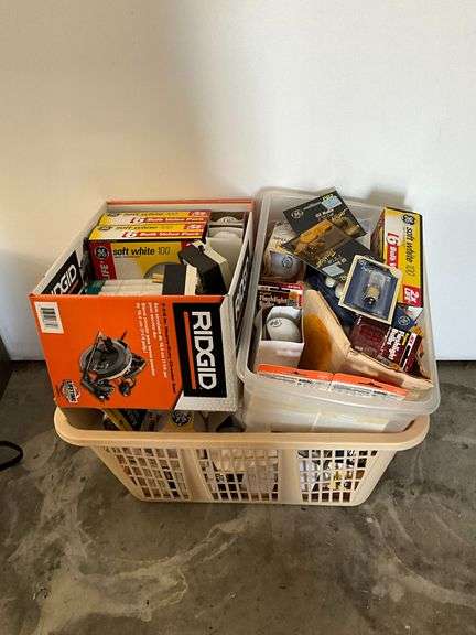 Assortment of light bulbs image