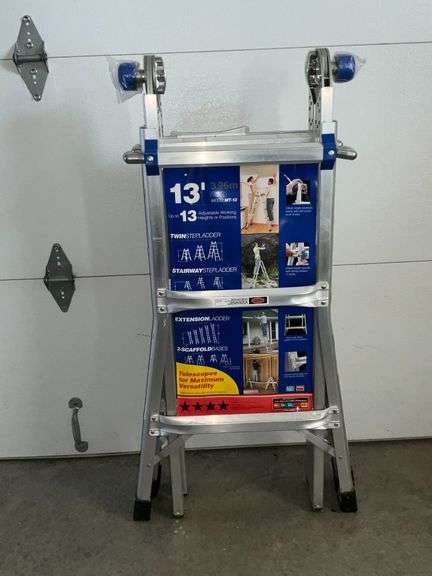Werner 13' twin stepladder Model MT-13, 300 lb. capacity image