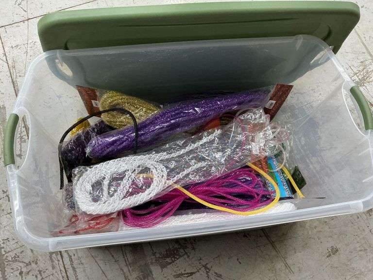 Assortment of deco flex tubing in tote image