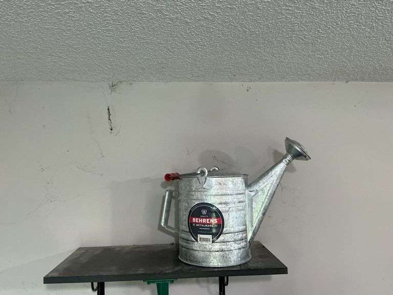 Behrens galvanized watering can image