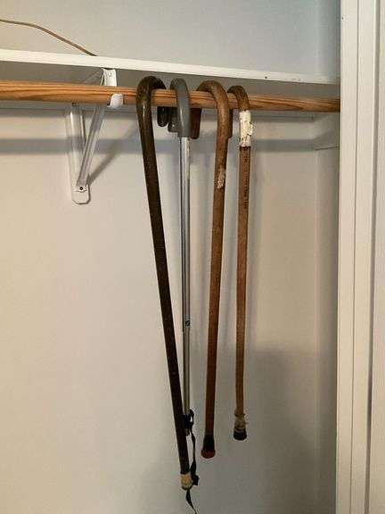 Wooden and metal canes image