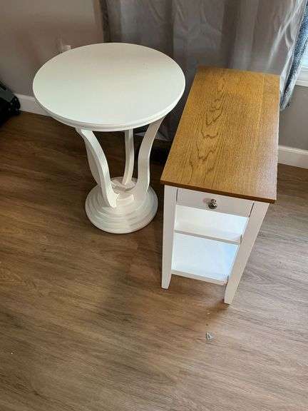2 wood end tables image