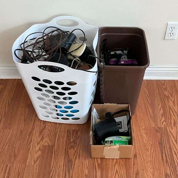 Electronics, Polaroid camera, charging cables image