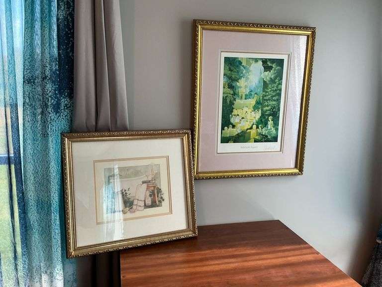 Framed and matted pictures image