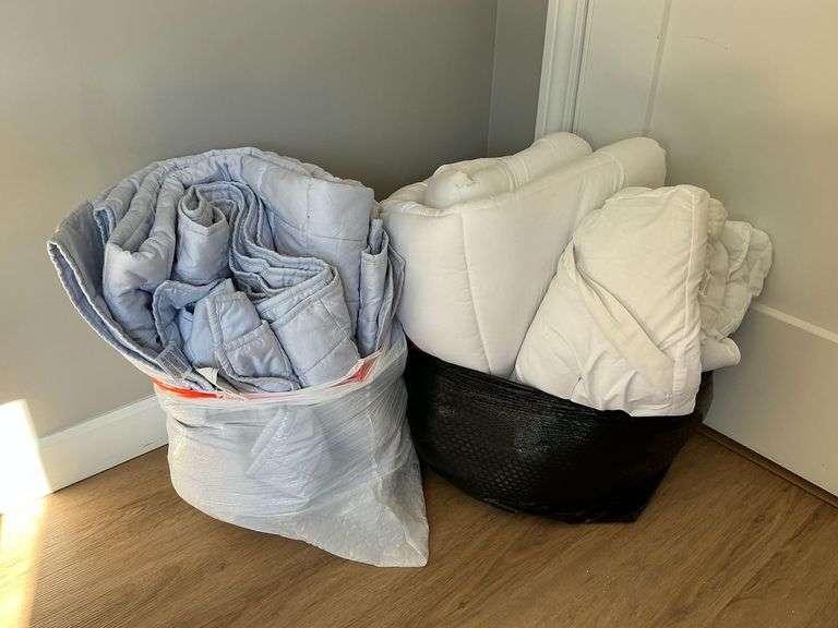 King size Wel-trak comforter and king size Oeko-Tex mattress pad image