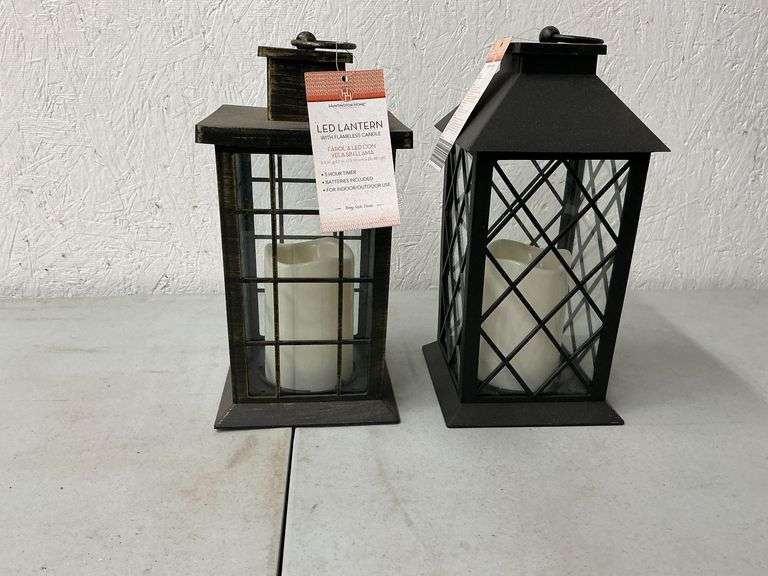 Pair of LED lanterns image