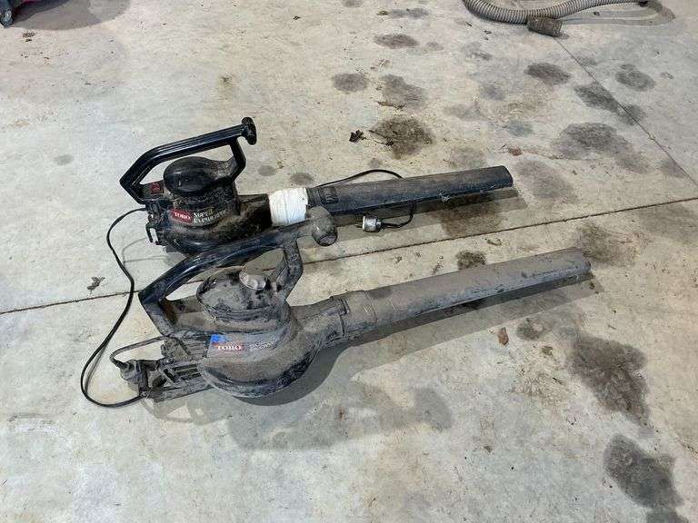 Pair of Toro electric leaf blowers image
