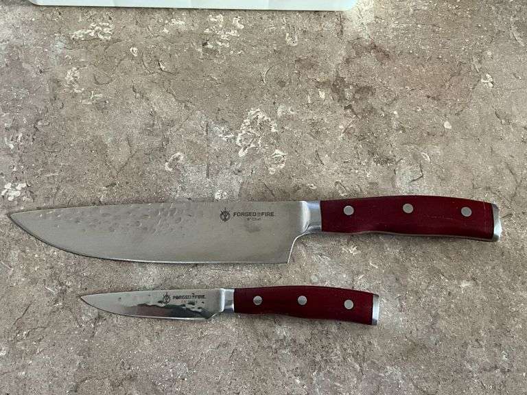 Forged in Fire 8" chef and 3.5" paring knives image