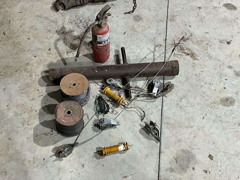 Fencing supplies, post driver, electric fence wire, tensioners image