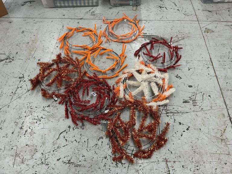 Fall and Halloween wreath forms image