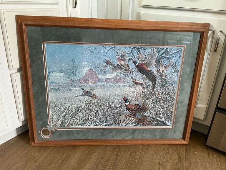 Framed and matted print by James A. Meger with COA image