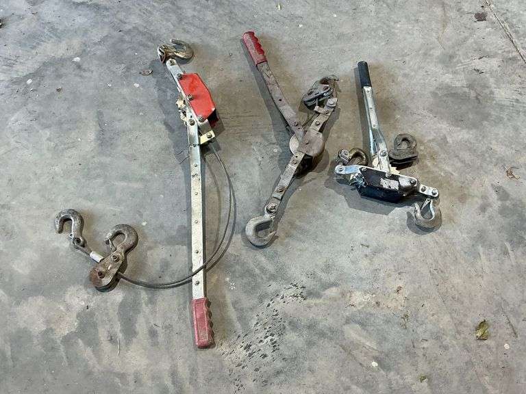 3 come alongs, up to 2 ton. image