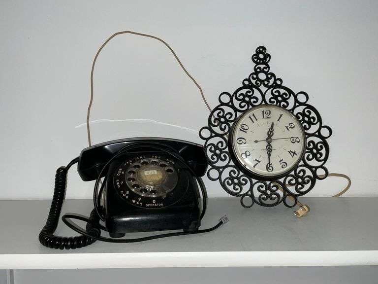 Vintage rotary telephone image