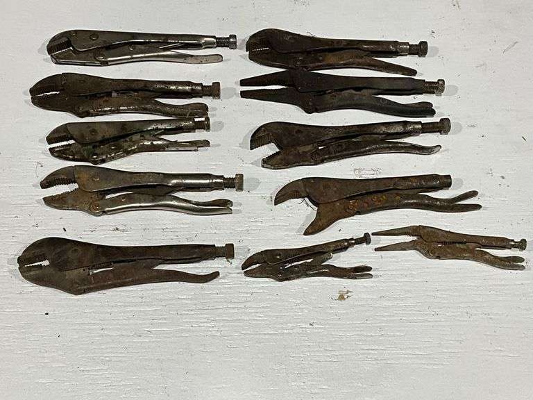 Assorted locking pliers image