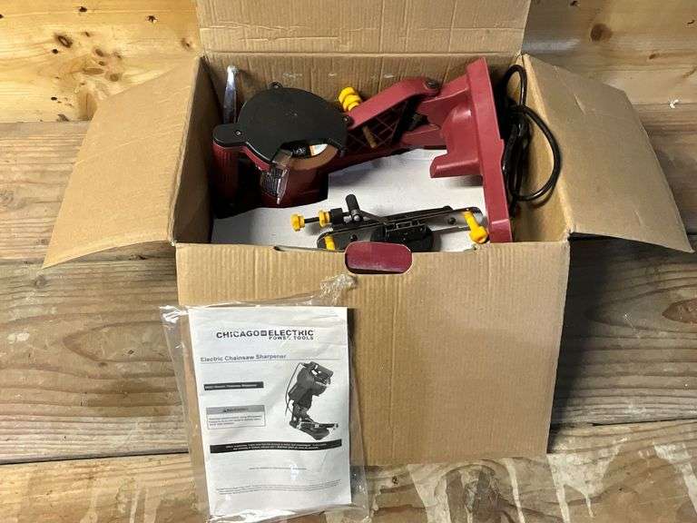 Chicago Electric chain saw sharpener, electric image