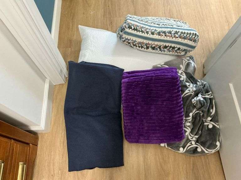 Afghan, fleece blankets, pillow, etc. image