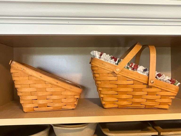 Pair of Longaberger baskets image