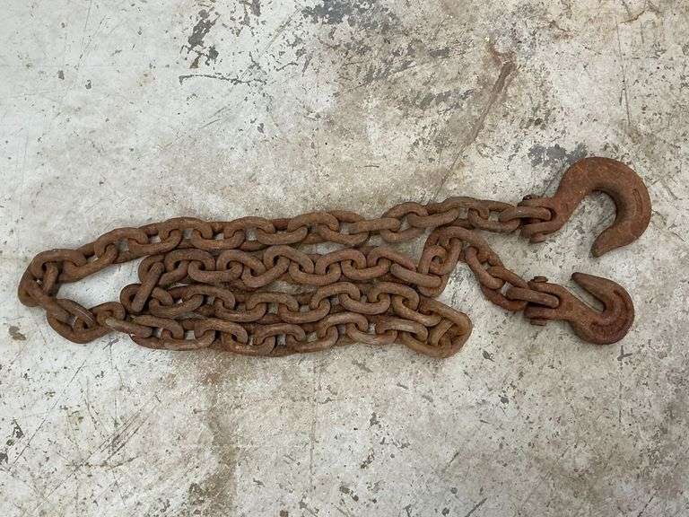 8' L x 1/2" chain with hooks on both ends image