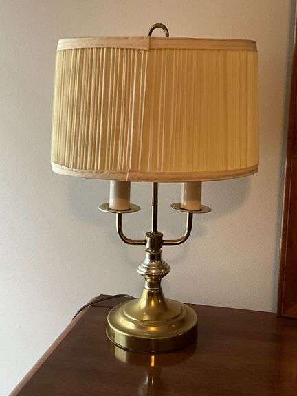 Double armed desk lamp image