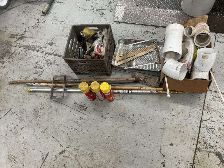 PVC fittings, painting supplies, expanding foam, etc. image