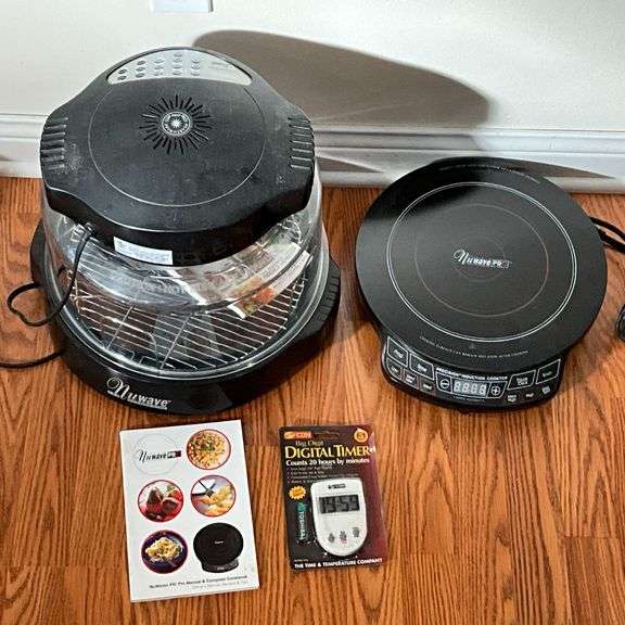 NuWave Pro induction cooktop, NuWave infrared oven, digital timer image