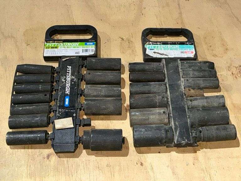 Pittsburgh deep well 1/2" drive impact sockets, metric image
