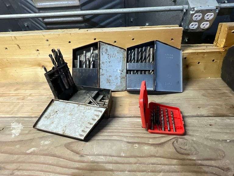 Assorted drill bits in cases image