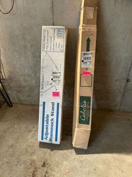 Cabela's adjustable hammock stand and cloth hammock image