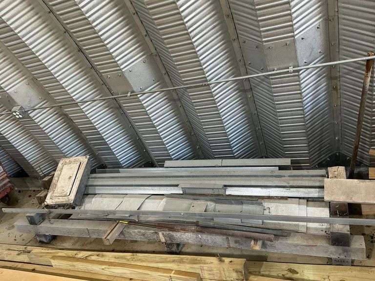 Scrap metal, galvanized, c-channels image