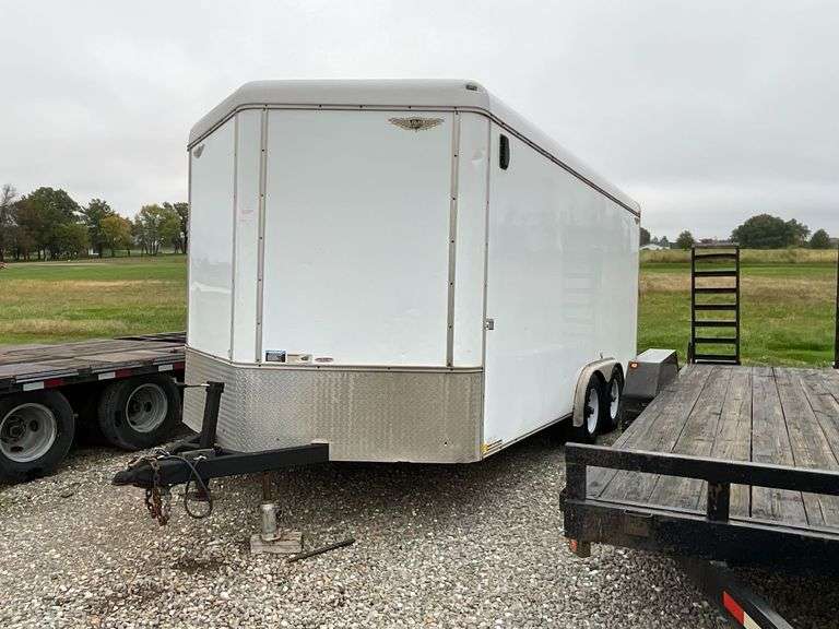 2013 H&H v-nose enclosed trailer, VIN: 5332C162XDC221254, 8' W x 7' sidewalls x 16' L image