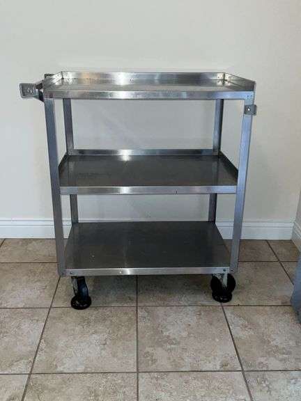 Lakeside stainless steel rolling cart Model 422, 400 lb. capacity image