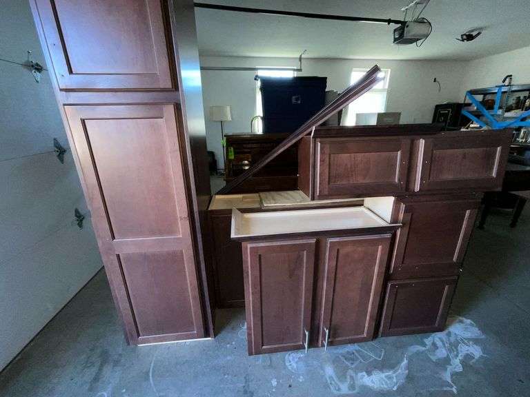 Kitchen cabinets, upper units and tall panty cabinet image