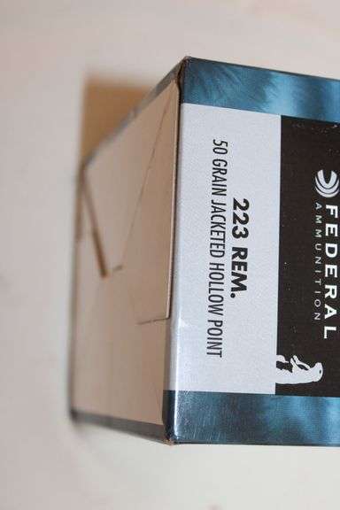 Federal .223 REM ammunition, 50 gr. JHP